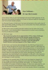 Dr Ian McCrossin